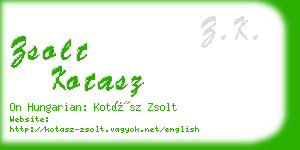 zsolt kotasz business card